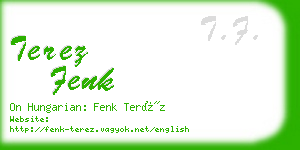 terez fenk business card